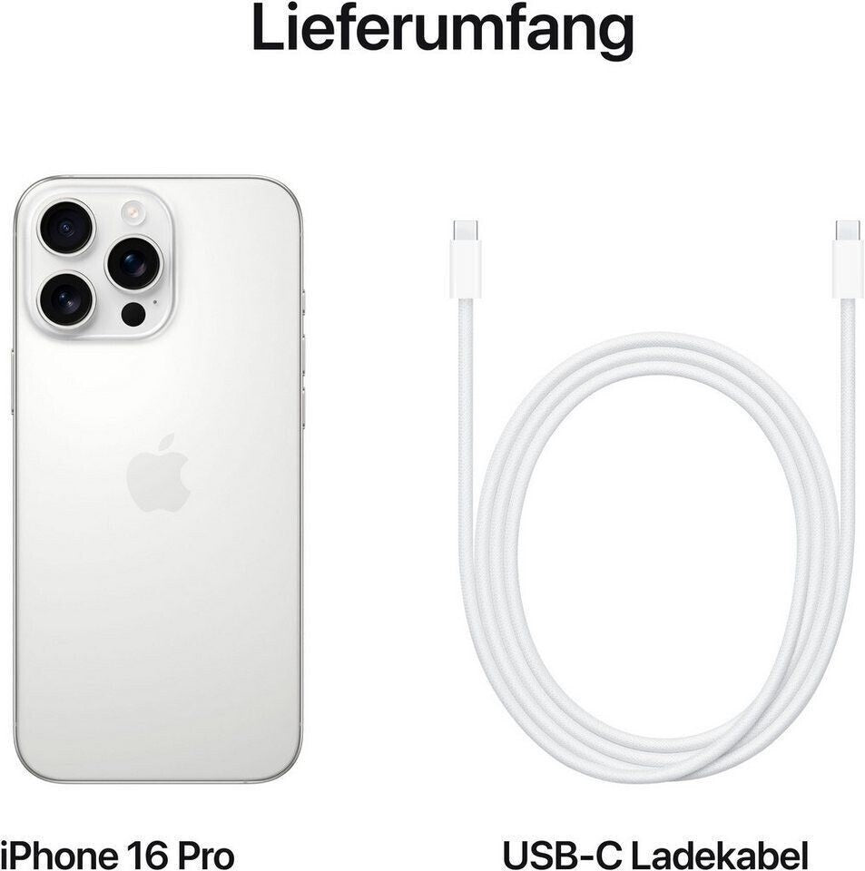 Apple iPhone 16 Pro Max 256GB Titan Weiß - Differenzbesteuert Neuware OVP