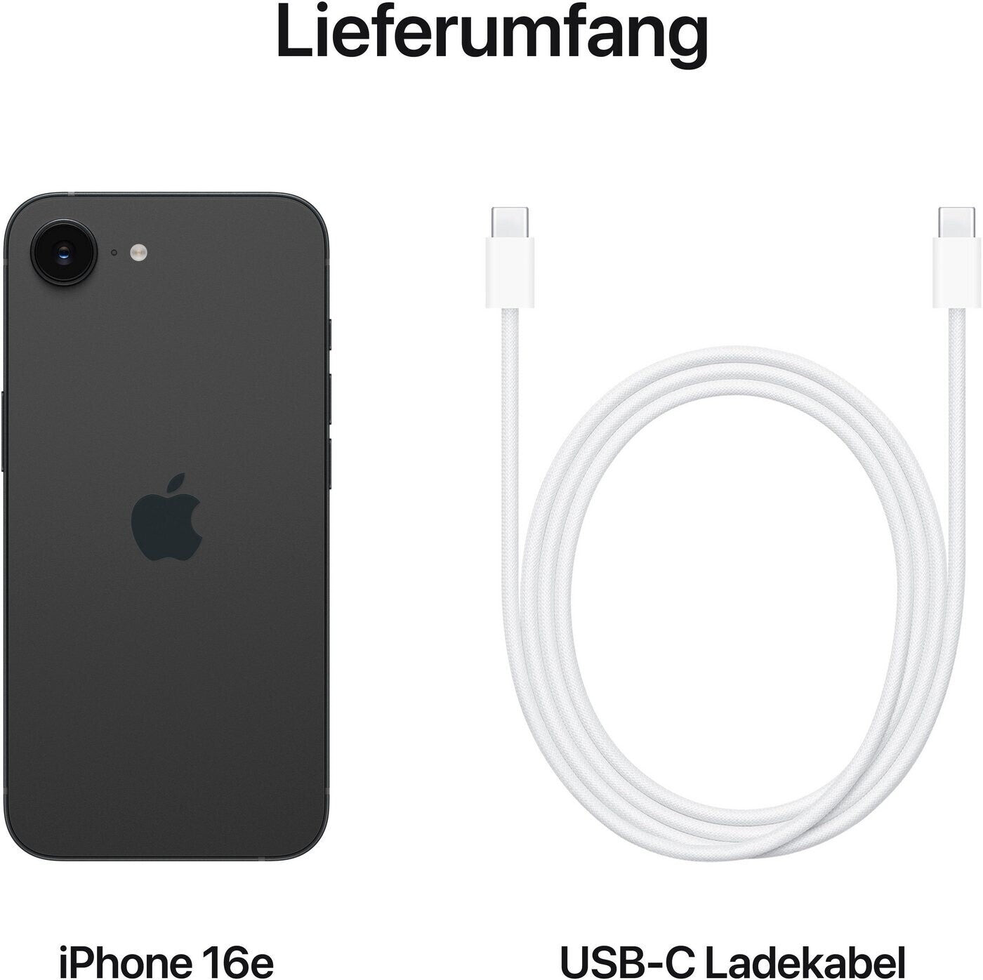 Apple iPhone 16e - 128GB - SCHWARZ - Differenzbesteuert Neuware OVP