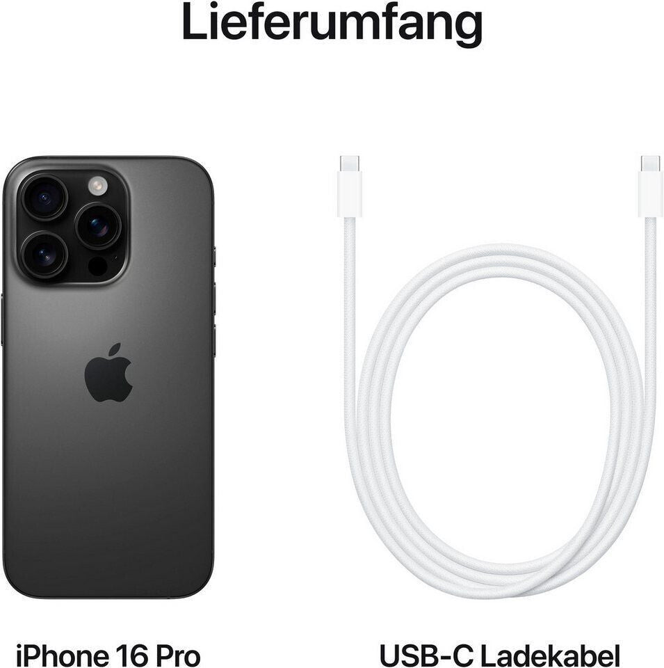 Apple iPhone 16 Pro 128GB Titan Schwarz - Differenzbesteuert Neuware OVP
